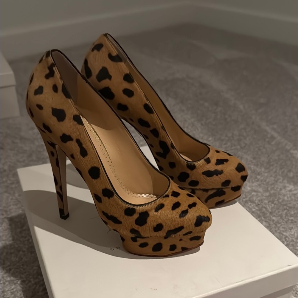 Charlotte Olympia Leopard Print Heels